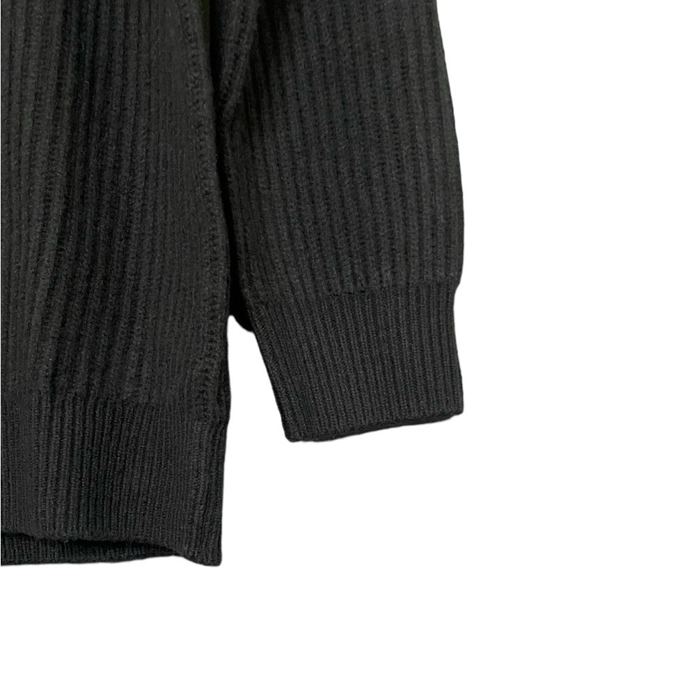 Everlane Women's The Felted Merino Wool Cocoon Cardigan Sweater Black NWT - Picture 6 of 13